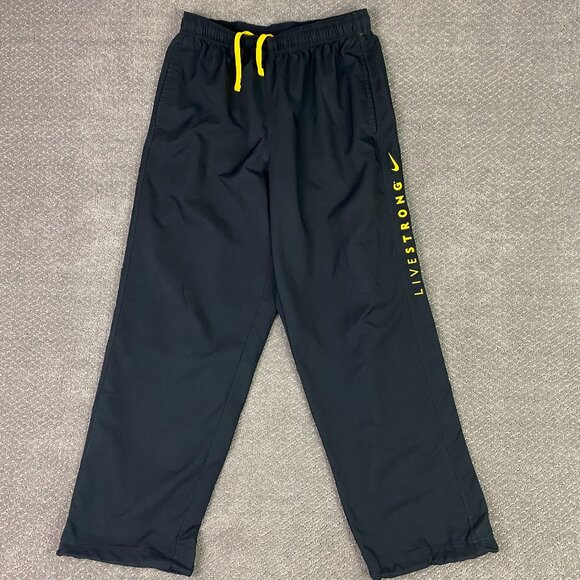 Nike Other - Nike Livestrong Woven Track Pants Large Black Dri Fit Running Jogger 481549 010